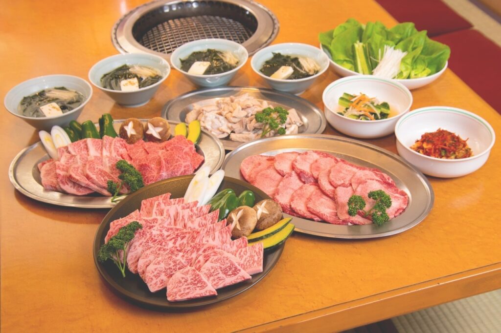 群馬県前橋市の焼肉店:ファミリー太閤のコースメニュー