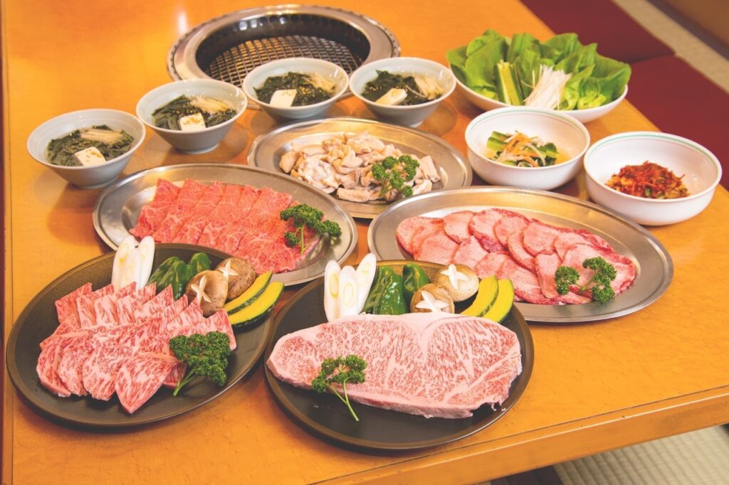 群馬県前橋市の焼肉店:ファミリー太閤のコース料理