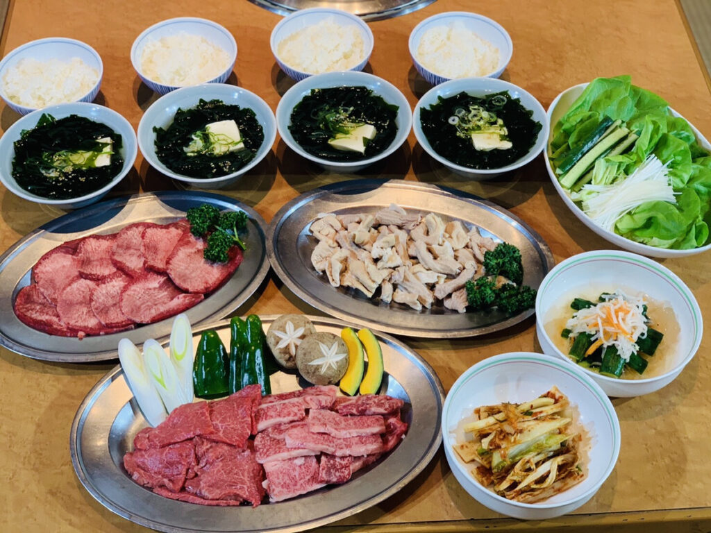 群馬県前橋市の焼肉店ファミリー太閤のファミリーコース