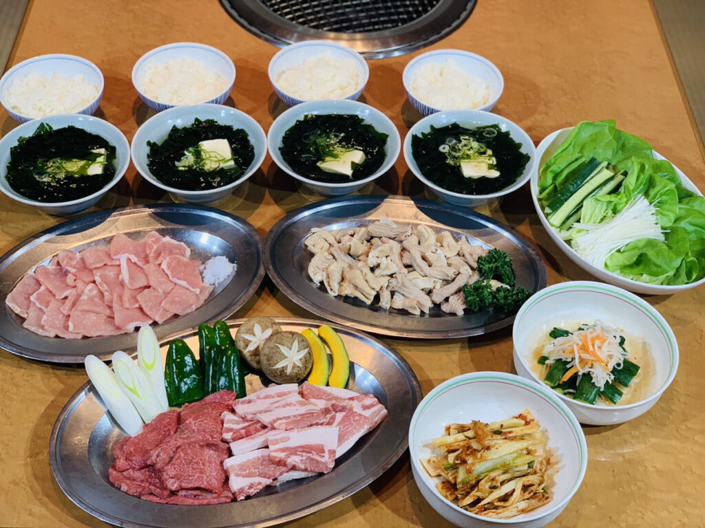 群馬県前橋市の焼肉店ファミリー太閤のエコノミーコース